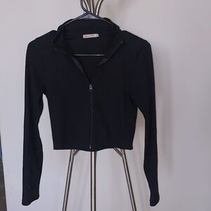 Black zip top